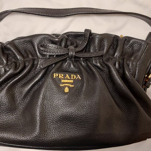Prada Black Ribbon Should Bag - Picture 1 of 13